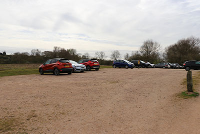 Overspill car park at Harrold Odell Country Park